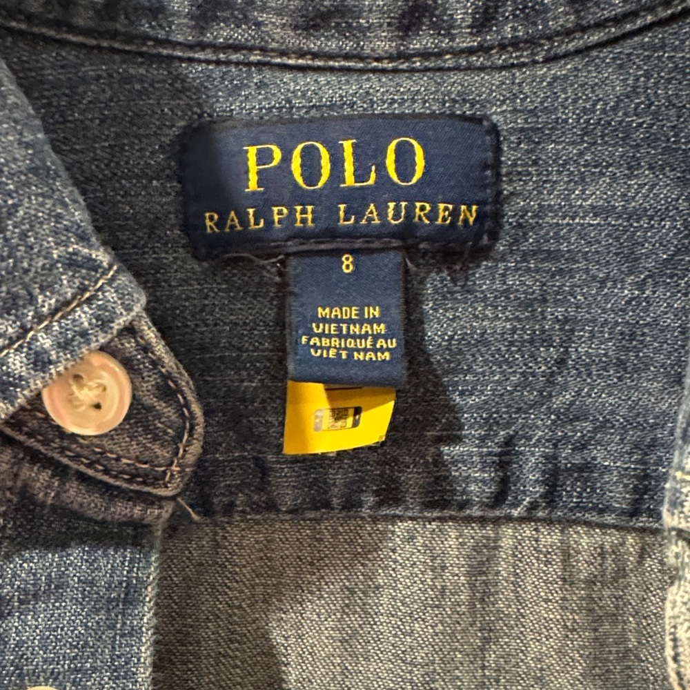 Polo Ralph Lauren Dark Blue Long Sleeve Dress - Picture 2 of 4